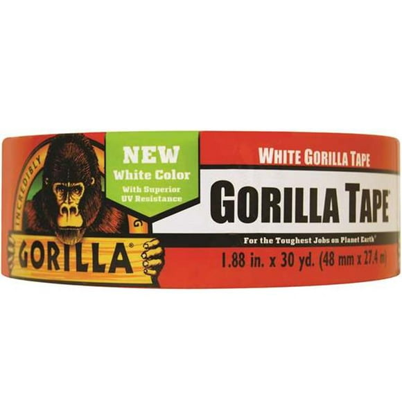 Gorilla Ruban Adhésif Blanc de 2 Po x 30 Verges