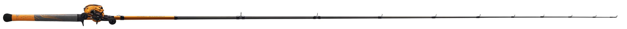 Lew's MACH Crush SLP Baitcast Reel and Fishing Rod Combo, 7-Foot Rod, Right-Hand Retrieve, Orange