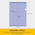 thumbnail image 3 of FFLY Clear Plastic Document Folder (48pcs, 6 Colors, A4/ Letter Size), L-Shape Copy Safe Project Pockets, Transparent Poly Sleeves for Office and School, 3 of 7