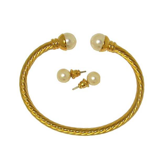 Bracelet & Earring Sets Elegant Bracelet Pearls