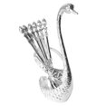 thumbnail image 1 of Fork Base de cisne azul, cuchara para fruta, café, cocina, vajilla para cena, 1 of 5