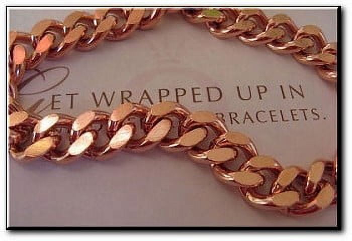 Men's 8 1/2 Inch Solid Copper Bracelet CB670G - 7/16 of an inch wide