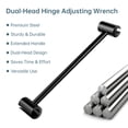 thumbnail image 3 of Tomorotec Hinge Adjusting Wrench Dual-Ended 14mm 18mm for Public and Residential Hinged Doors, Durable Steel Construction, Compact Gap Adjusting Tool for DIY Home and Professional Use, 3 of 7