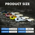 thumbnail image 5 of TRUSCEND Vibespinner Lures with BKK Hooks – Easy Catch: 4 Actions (Vibrate/Swim/Flash/Jig) for More Bites, Longer Cast Search Bait – Jigs for Bass, Crappie, Trout– Ideal for Family Fishing, 5 of 8