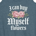thumbnail image 3 of Instant Message - Buy Myself Flowers - Women's Racerback Tank Top, 3 of 6