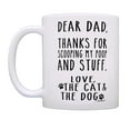 thumbnail image 2 of ThisWear Cat and Dog Dad Mug Set Thanks for Scooping My Poop and Stuff 11 ounce 2 Pack Coffee Mugs, 2 of 4