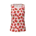 thumbnail image 4 of Gaeub Strawberries Women's Workout Tank Tops Lightweight Sleeveless Shirts for Women for Athletic Running Tennis Yoga - Large, 4 of 9