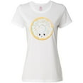 thumbnail image 3 of Inktastic White Donut Women's T-Shirt, 3 of 5