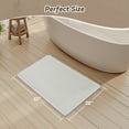 thumbnail image 6 of SIXHOME Bathroom Rugs Waffle Bath Rug Super Soft Absorbent Non Slip Bath Mat Beside Tub Rubber Backed Machine Washable Bathroom Rugs with Tassels Boho Bathroom Decor 20" x 32" White, 6 of 7