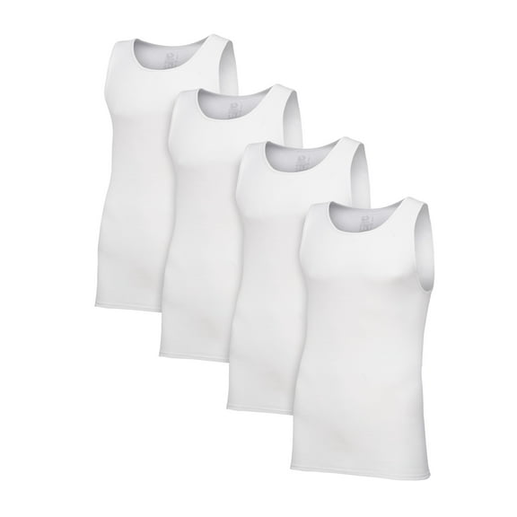 Fruit of the Loom Premium Men's A-Shirt Tank Undershirts, 4-Pack