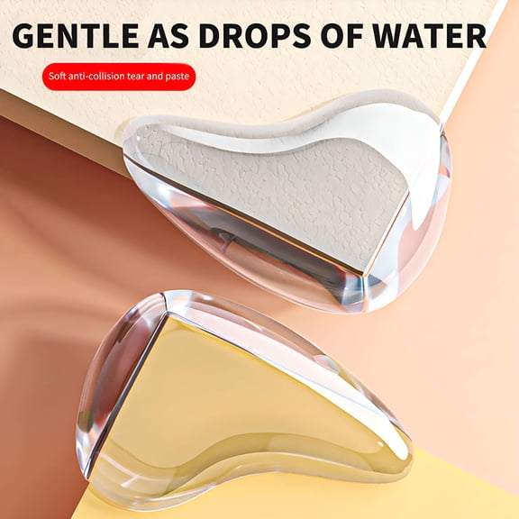 LAMIRO Clear Plastic Table Corner Guards, Safe Edge Protectors, Plastic, for Home Use, Protects Furniture, Safe Protection