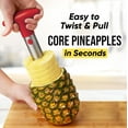 thumbnail image 6 of Pineapple Corer and Slicer Tool - Stainless Steel Pineapple Cutter for Easy Core Removal & Slicing - Super Fast Pineapple Slicer and Corer Tool Saves you Time (Red), 6 of 9