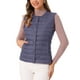 thumbnail image 1 of Chaleco acolchado sin mangas ligero de INSPIRE CHIC para mujer, con botones, cuello redondo, abrigos azules XS, 1 of 1