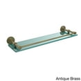 thumbnail image 3 of Dottingham 22-in Glass Shelf with Gallery Rail in Satin Nickel, 3 of 5