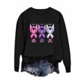 thumbnail image 2 of Nmnitkp Womens Tops Beautiful Fall Tops Round Neck Printed Long Sleeve Hoodless Sweatshirts Fashion And Leisure Top Black,S, 2 of 5