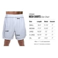 thumbnail image 6 of Rick and Morty Rick Headshot Mens Lined Mesh Shorts, White, Large, 6 of 6