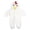 White, variant on Ulanda Baby Toddler Chicken Outfit Infant Halloween Animal Hooded Fuzzy Jumpsuit Long Sleeve Button Romper for Boys Girls (White, 12-18 Months)