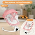 thumbnail image 5 of Baby Swing for Infants, Unisex Baby Bouncer, Bluetooth Music for 0-18 months, 5 Sway Speeds, 10 Lullabies for All Seasons,Pink, 5 of 8