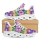 thumbnail image 1 of Zapatos morados con plataforma y diseño de margaritas pequeñas, ligeros y cómodos, con cordones, para correr al aire libre., 1 of 6