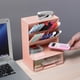 thumbnail image 5 of Organizador de escritorio para estudiantes, estante de madera, 2 niveles, estiloso, para dormitorio, almacenamiento de estaciones, rack de oficina, muebles escolares, madeja resistente, para, 5 of 9