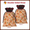 thumbnail image 2 of Kdxio Squirrel And Mushroom Christmas Drawstring Bags Xmas Buffalo Plaid Candy Bags Linen Treat Bags Christmas Gift Bags for Presents-Black, 2 of 8