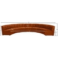 thumbnail image 7 of Maklaine Contemporary Cognac Velvet Tufted Upholstered Modular 7 Piece Sectional Sofa, 7 of 7