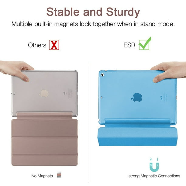 Smart Case for The iPad Air Smart Cover Translucent Frosted Back