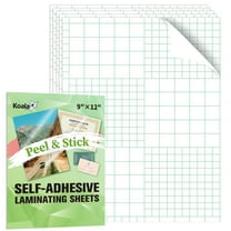 Koala Clear Laminating Sheets 9x12 Inch, Permanent Self Adhesive Laminating Sheets, No Machine Needed , 15PK Peel and Stick Sheets Protector Waterproof for 8.5x11 Stickers, Photos