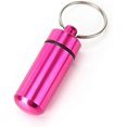 thumbnail image 1 of DEALPEAK Boîte à Pilules Mini Colorée Portable Étanche Porte-Clés Médicaments d'Urgence Boîte Scellée pour Pilules pour Extérieur Bureau Voyage Camping (Rose), 1 of 4