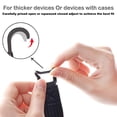 thumbnail image 2 of 13cm Soporte antideslizante universal para teléfono móvil Soporte para el dedo Agarre de banda elástica Correa Soporte de nylon para tabletas Smartphones (Negro), 2 of 6