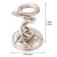 thumbnail image 3 of Jiibva Crystal Ball Stand Crystal Sphere Display Holder Metal Snake Design Globe Ball Stand Home Desktop Ornament for Sphere or Stone, 3 of 7