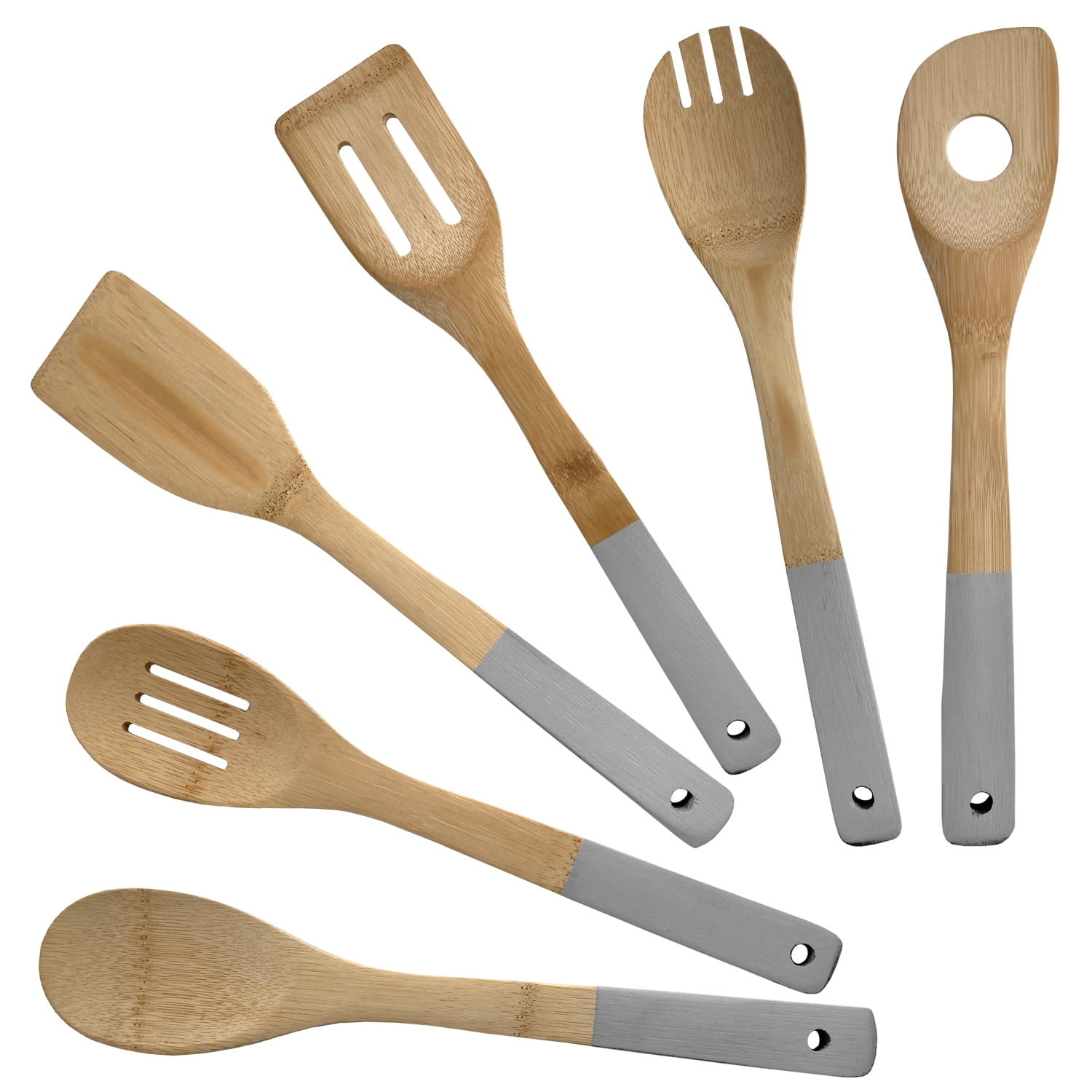 Hastings Home Kitchen Utensil and Gadget Set - 6 Piece Spatula and