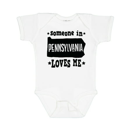 

Inktastic Someone in Pennsylvania Loves Me Gift Baby Boy or Baby Girl Bodysuit