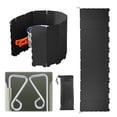 thumbnail image 3 of Corchador Cocción Pantalla A Prueba Viento Plegable Estufas Al Aire Libre Womningscreens Coachadoras Gas Plegables Deflectores 10 Placas Con Herramienta Picnic Cordón, 3 of 9