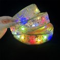 thumbnail image 2 of 16ft Shining Ribbon Fairy Lights 50LED String Lights for Christmas Tree, DIY Garland Battery Operated Xmas Tree Holiday Indoor Outdoor Christmas Decor, 2 of 5