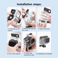 thumbnail image 4 of Action Camera Waterproof Case, 196.9ft Underwater Professional Sports Camera Diving Housing  for Action Camera Accessory, 4 of 7