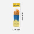 thumbnail image 3 of OAVQHLG3B 10 Pcs Paint Brushes Set, Round Pointed Tip Paintbrushes Nylon Hair Artist Acrylic Paint Brushes for Acrylic Oil Watercolor, Face Nail Art, Miniature Detailing and Rock Painting, 3 of 6
