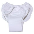 thumbnail image 4 of Pull On Style Adult Cloth Diaper by – 100% Cotton Flannel, Multi-Layered Reusable Adult Diaper. Use with Plastic Pants (Medium 24–30-Inch Waist), 4 of 8