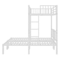 thumbnail image 6 of Triple Bunk Bed for 3, Metal Twin/Twin XL Over Twin and Twin Bunk Bed can Converts to 3 Separate Twin Beds, Space-Saving Bunk Bed for 3, Heavy Duty Triple Bed for Teens, Guest Rooms(White）, 6 of 9