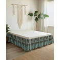 thumbnail image 2 of Retro Wood Grain Bed Skirt Gradient Barn Door Farmhouse Board Bed Skirts California King Size 16 Inch Drop, Wrap Around Dust Ruffle&nbsp;Bedskirt with Adjustable Elastic Belt for Queen Size Beds, 2 of 7