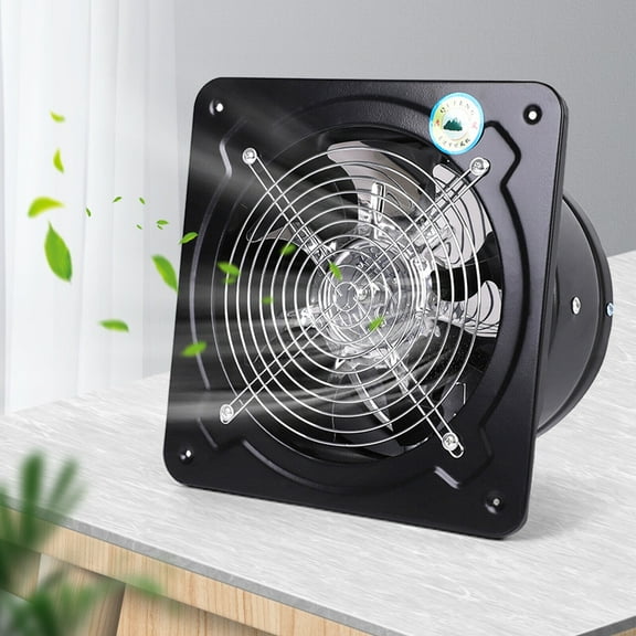 7" 50W Super Quite Wall Exhaust Fan Bathroom Kitchen Garage Ventilation Vent Industrial Ventilation Extractor Metal Plate Fan Axial Exhaust Commercial Blower Shutter Exhaust Fan
