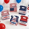 thumbnail image 2 of JHyouerji 6 Pcs Patriotic Treat Boxes with Handle American Flag USA Goodie Boxes Independence Day 4th of July Candy Boxes for Veterans Day Memorial Day Party, 2 of 7