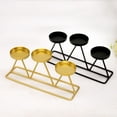 thumbnail image 2 of Triangle Geometric Candle Holder Candlesticks Table Wedding Dining Decorative, 2 of 5