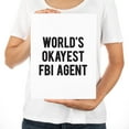 thumbnail image 3 of Koyal Wholesale Funny World's Okayest, Blank Greeting Card with Envelope, Humour, Banter, FBI Agent, Set of 1, 3 of 5