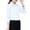 White, variant on ZenCart Women Shirt Lapel Long Sleeve Button Placket Shirt Tops Solid Color Slim Fit Business Office Shirt Workwear