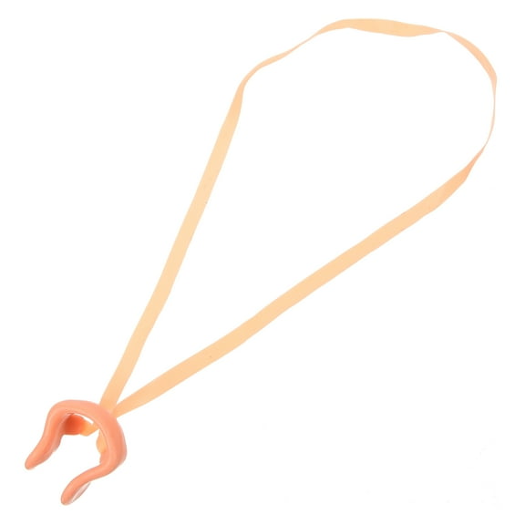 FENGGUIQU 4-Pack Orange Oval Swimming Nose Clips, Water-Resistant Nose Plugs to Prevent Water Entry During Swimming