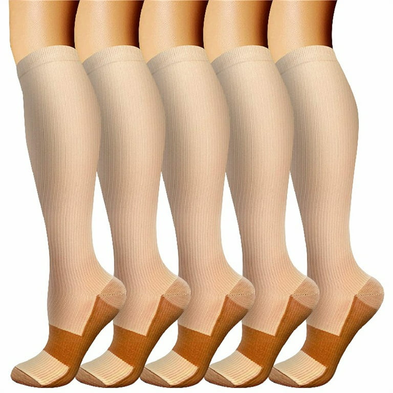 3 Pairs) Copper Compression Socks 20-30mmHg Graduated Support Mens