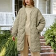 thumbnail image 3 of Roncen Puffer Jacket Women Oversized Lightweight Warm Jacket Button Down Fall Winter Coat with Pockets, 3 of 6