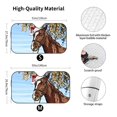 thumbnail image 3 of Disketp Windshield Sun Shade, Car Sun Shade For Front Window Christmas Horse Sunshades Sun Visor Protector Blocks Uv Rays Foldable, 3 of 9