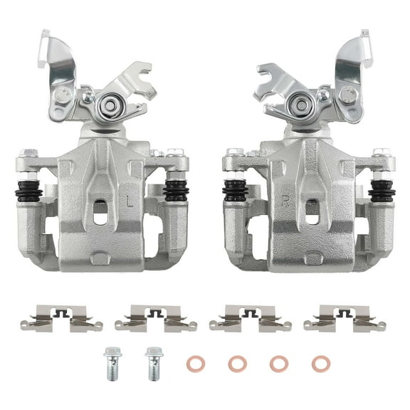 Maxpeedingrods 2Pcs Rear Brake Caliper w/ Bracket For Ford Fusion 2006 2007 2008-2012 18B5002